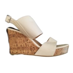 Apt 9 White Platform Wedge Sandals spring break vacation